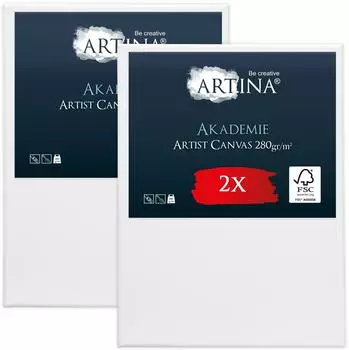 Artina Artina Keilrahmen 2-fach weiß vorgrundiert säurefrei behandelt 280g/m² 90 cm x 120 cm