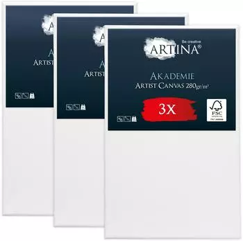 Artina Artina Keilrahmen 2-fach weiß vorgrundiert säurefrei behandelt 280g/m² 100 cm x 160 cm
