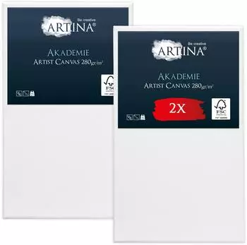 Artina Artina Keilrahmen 2-fach weiß vorgrundiert säurefrei behandelt 280g/m² 60 cm x 100 cm