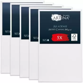 Artina Artina Keilrahmen 2-fach weiß vorgrundiert säurefrei behandelt 280g/m² 50 cm x 80 cm