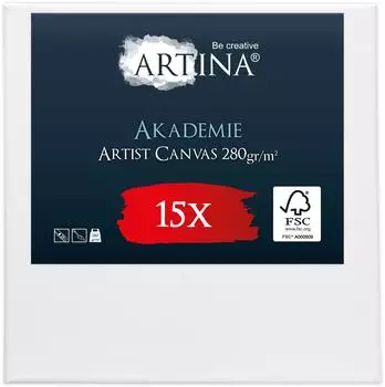 Artina Artina Keilrahmen 2-fach weiß vorgrundiert säurefrei behandelt 280g/m² 40 cm x 40 cm