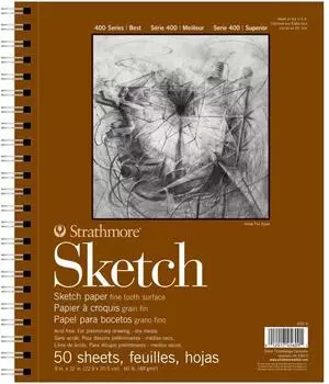 Strathmore Strathmore 400 Series Skizzenblock 22,9 x 30,5 cm