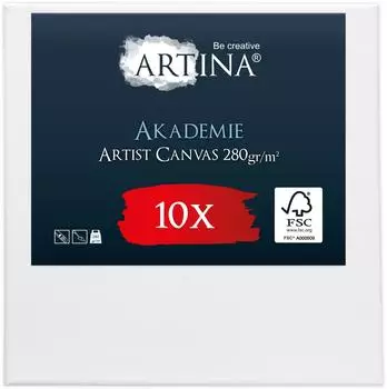 Artina Artina Keilrahmen 2-fach weiß vorgrundiert säurefrei behandelt 280g/m² 15 cm x 15 cm
