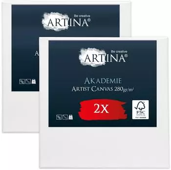 Artina Artina Keilrahmen 2-fach weiß vorgrundiert säurefrei behandelt 280g/m² 60 cm x 60 cm