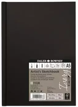 Daler Rowney Künstler-Hardcover-Skizzenbuch Ivory/Zeichenkladde 78 Blatt A5 gelblich weiß es Papier