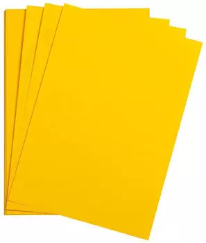 Clairefontaine 397253C Packung (mit 125 B&ouml;gen Zeichenpapier Maya 50 x 70 cm,270g glatt ideal f&uuml;r Trockentechnik und Einrahmen) sonnengelb