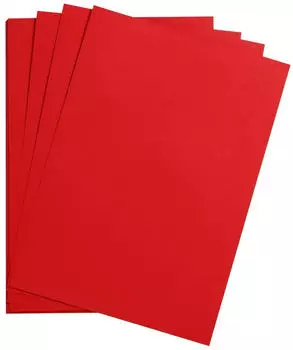 Clairefontaine 97956C Packung (mit 25 B&ouml;gen Zeichenpapier Maya DIN A1 59,4 x 84 cm 270g glatt ideal f&uuml;r Trockentechnik und Einrahmen) hochrot