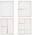Artina Artina Keilrahmen Leinwand Premium 3D 40x40cm 4er Set 380 g/m²