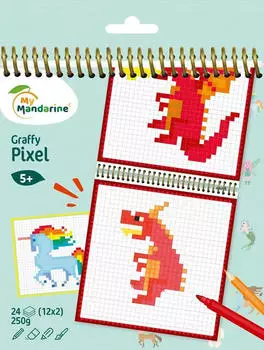 Avenue Mandarine 5x Graffy Pixel Fantastische Kreaturen Mehrfarbig GY098C