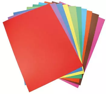 Clairefontaine Fotokarton Packung mit 100 Bogen 32,5x25,5cm 120g Sortierung 455499C mehrfarbig 455499C