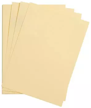 Clairefontaine 975373C Packung mit 25 Bastelkartons Maya 185g DIN A3 29,7 x 42 cm 1 Pack chamois