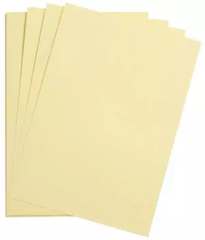 Clairefontaine Maya Bastelkarton A2 185g Strohgelb, 25 Bogen (975567C)