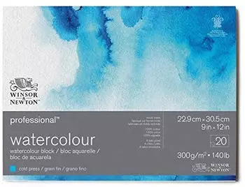 Winsor & Newton Aquarellpapier Block, Helles Naturweiß (6664002)