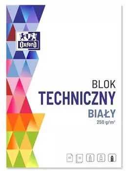 Oxford 400093232 Zeichenkarton A3 10 Blätter 250 g/m2 10 Stück-Packung weiß