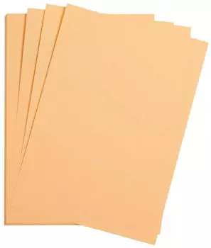 Clairefontaine 48164C Packung (mit 25 B&ouml;gen Zeichenpapier Maya DIN A2 42 x 59,4 cm,270g glatt ideal f&uuml;r Trockentechnik und Einrahmen) aprikose