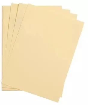Clairefontaine 97273C Packung (mit 25 B&ouml;gen Zeichenpapier Maya 50 x 70 cm,270g glatt ideal f&uuml;r Trockentechnik und Einrahmen) chamois