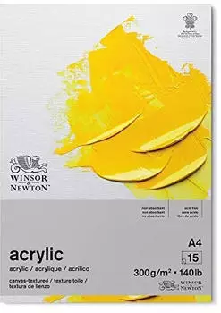 Winsor & Newton Acryl Papierblock Texturiert 300g A4, 15 Blatt (6534005)