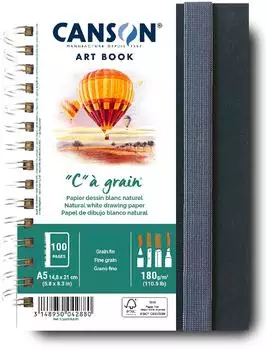 Canson "CANSON Skizzenbuch ART BOOK \"C\" &agrave; grain DIN A5"