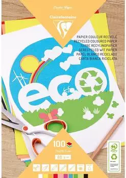Avenue Mandarine Clairefontaine 5x Block mit 100 Bl farbigem Tonpapier A4 80g - Sortierung 26501C