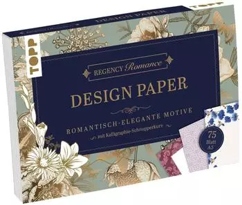 Busse Seewald Regency Romance Design Paper Block A5: 75 feste Motivpapiere DIN A5 in 25 Designs. Mit Kalligraphie-Grundlagen