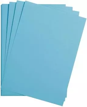 Clairefontaine 397271C Packung (mit 125 Bögen Zeichenpapier Maya 50 x 70 cm,270g glatt ideal für Trockentechnik und Einrahmen) Hellblau