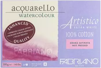 Honsell Artistico Acquarello Watercolour extra wei&szlig; satiniert hot pressed 30