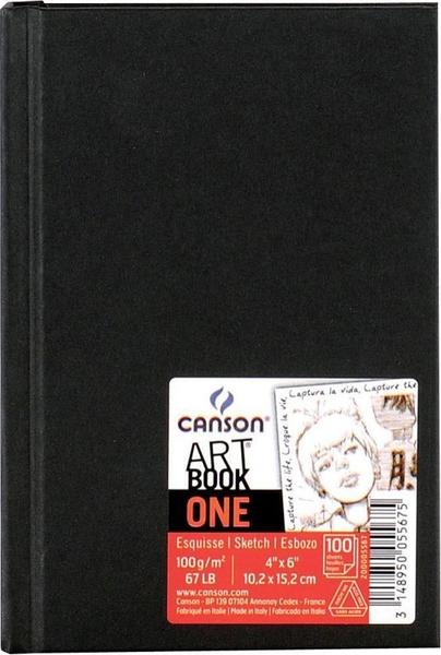 Canson Skizzenbuch One Hardcover 100g/m 100Blatt 10,2x15,2 cm