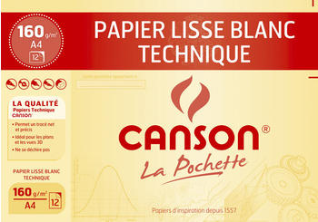 Canson technisches Zeichenpapier DIN A4 weiß (C200037104)