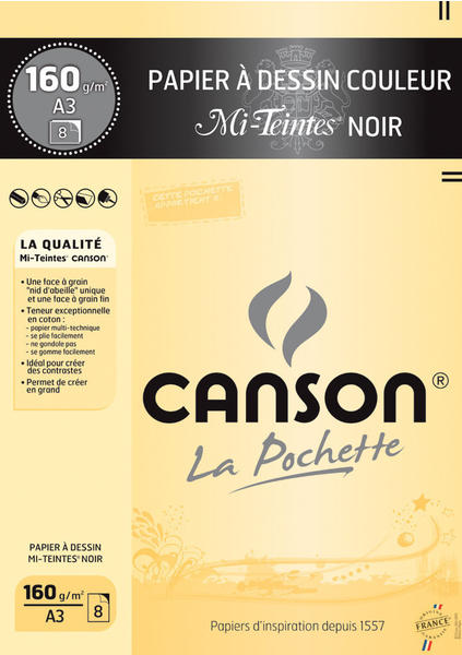 Canson Mi-Teintes DIN A3 Pastell Farben (C200002754)