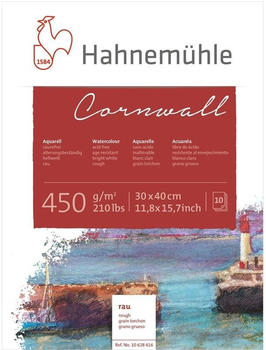 Hahnemühle Aquarellblock Cornwall rau 450g/m 30x40cm 10 Blatt (10628416)
