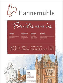 Hahnemühle FineArt Hahnemühle Aquarellblock Britannia rau 300g/m 36x48cm 12 Blatt (10628973)