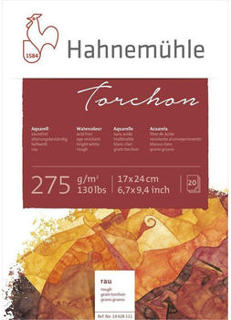 Hahnemühle Aquarellblock Torchon 275g/m 17x24cm 20 Blatt (10628111)