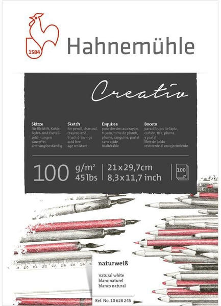Hahnemühle Skizzenblock A4 100g (10628245) 100 Blatt (10628245)