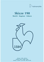 Hahnem&uuml;hle Skizzenblock A 3 kopfgeleimt - B&uuml;rokleinmaterial - A350 Blatt