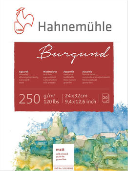 Hahnemühle Aquarellblock Burgund matt 250g/m 24x32cm 20 Blatt (10628081)