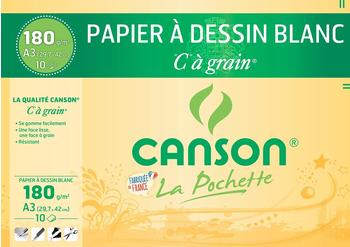 Canson-Infinity Canson Zeichenpapier C À Grain A3 180 g-qm 10 Blatt (27106)