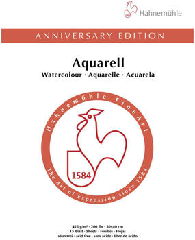 Hahnemühle Anniversary Edition Aquarell 24 x 32 cm 15 Blatt weiß (10650070)