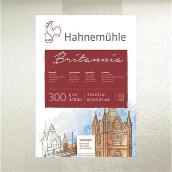 Hahnemühle FineArt Hahnemühle Britannia Aquarellblock 25,4 x 25,4 cm Quattro 30 Blatt weiß (10628330)
