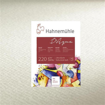 Hahnemühle D'Aqua Aquarellkarton 24 x 32 cm 30 Blatt weiß (10628341)