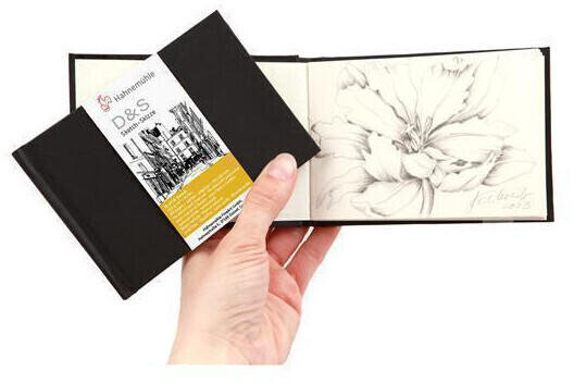 Hahnemühle D&S Skizzenbuch schwarz 19,5 x 19,5 cm 80 Blatt weiß (10628226)