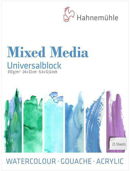 Hahnemühle Mixed Media Universalblock 24 x 32 cm 25 Blatt weiß (10650200)