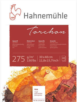 Hahnemühle Torchon Aquarellblock 2 30 x 40 cm 20 Blatt weiß (10628113)