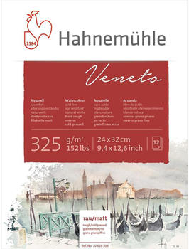 Hahnemühle Veneto Aquarellblock 24 x 32 cm 12 Blatt weiß (10628504)