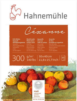 Hahnemühle FineArt Hahnemühle Cézanne Aquarellblock 30 x 40 cm 10 Blatt weiß (10628346)