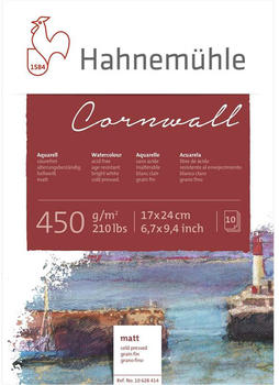 Hahnemühle Cornwall Aquarellblock 17 x 24 cm 10 Blatt weiß (10628414)