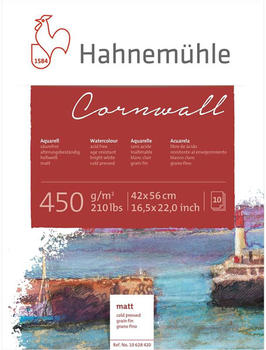 Hahnemühle FineArt Hahnemühle Cornwall Aquarellblock 42 x 56 cm 10 Blatt weiß (10628420)
