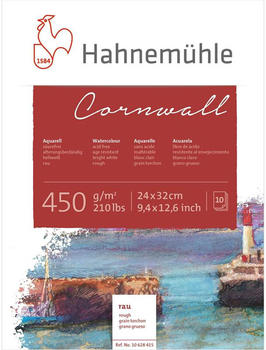 Hahnemühle Cornwall Aquarellblock 24 x 32 cm 10 Blatt weiß (10628415)