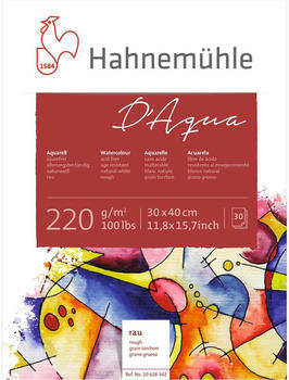 Hahnemühle D'Aqua Aquarellblock 30 x 40 cm 30 Blatt weiß (10628342)
