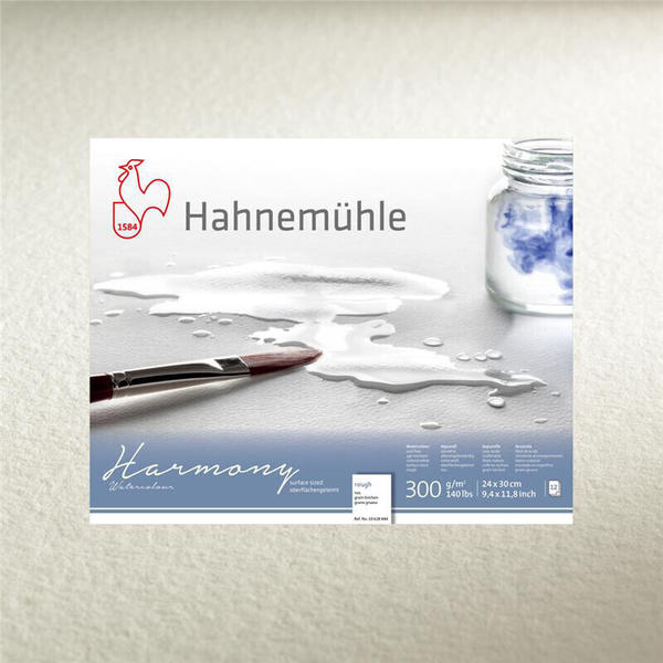 Hahnemühle FineArt Hahnemühle Harmony Watercolour Aquarellblock 30 x 40 cm 12 Blatt weiß (10628845)