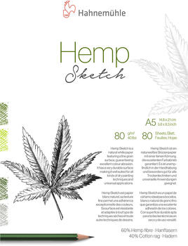 Hahnemühle Hemp Sketch Block A5 80 Blatt beige, weiß (10625450)